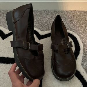 Y2K Academia Mary Jane Oxford Shoes Size 8.5